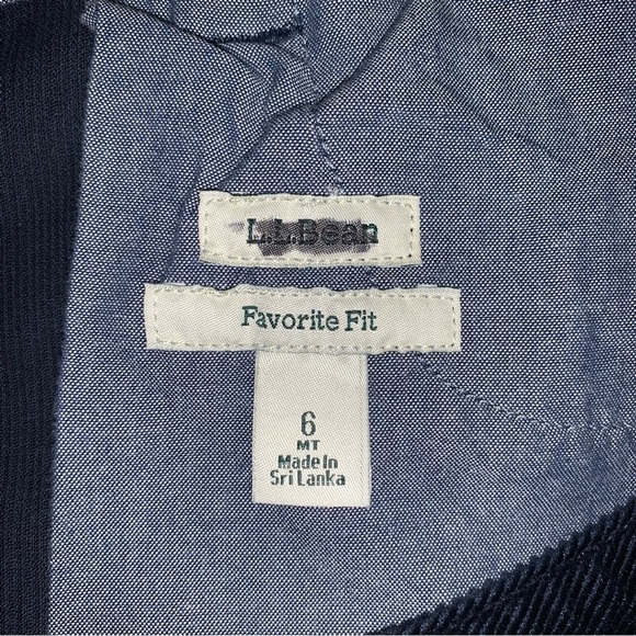 L.L. Bean Favorite Fit Bootcut Pants Women's Size 6 US Navy Blue Corduroy Jeans - Picture 8 of 12